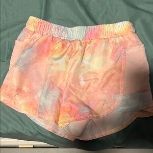 Xersion Pink and Yellow Athletic Shorts